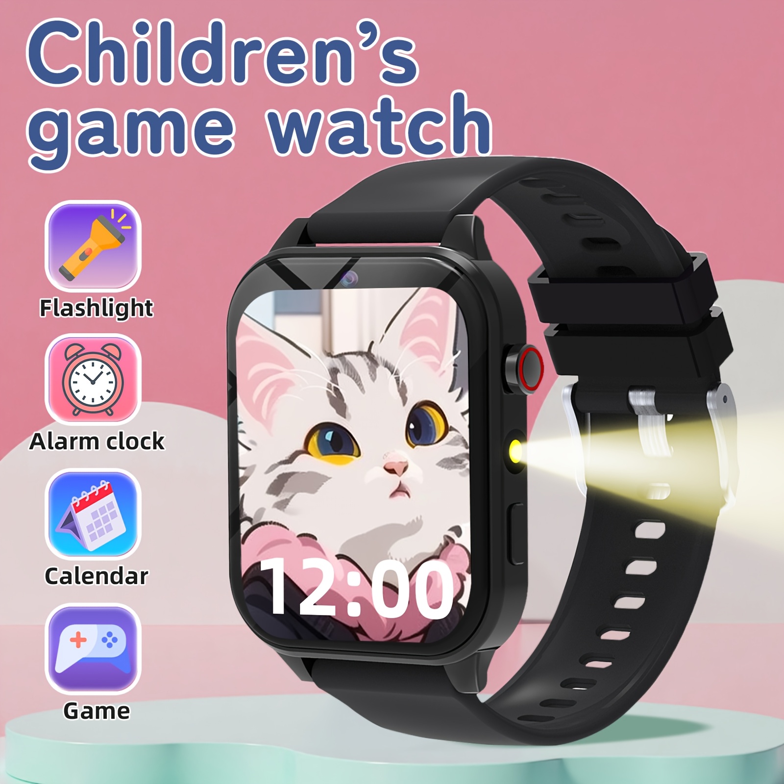 Kids Education Tablet - 子供用スマート学習ウォッチ、教育ゲーム、カメラ、音楽プレーヤー付き - タッチスクリーンキッズタブレット（3歳以上）、歩数計付き