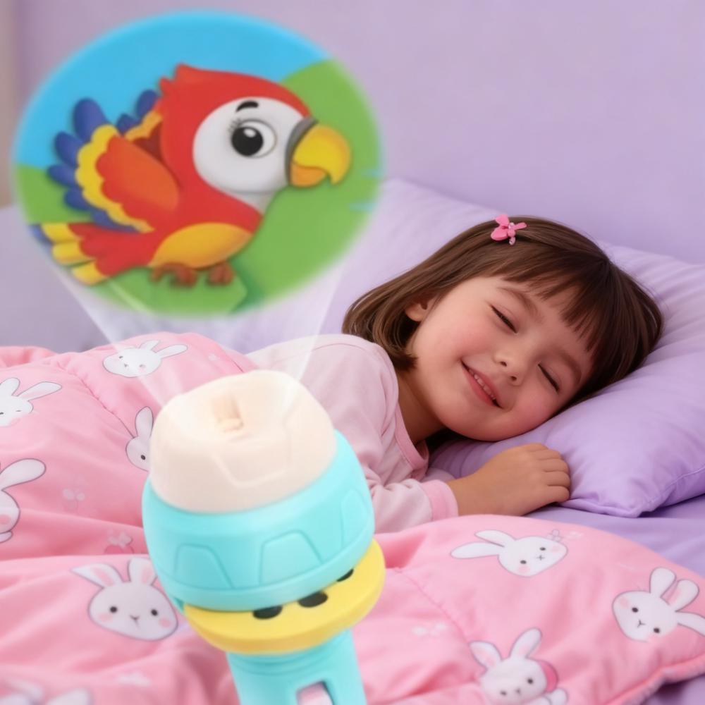 Kids Education Images - 120枚の画像スライド付きキッズライトプロジェクショントーチ、早期学習と視覚的発見のための教育パズル懐中電灯おもちゃ