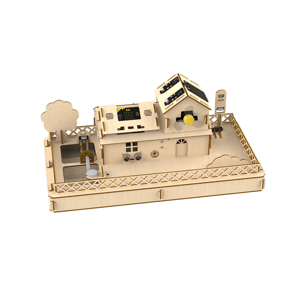 Kids Education Program - Hiwonder IoTスマートハウスキット センサー付きマイクロビットプログラミング電子DIY STM教育ロボットキット 子供向け