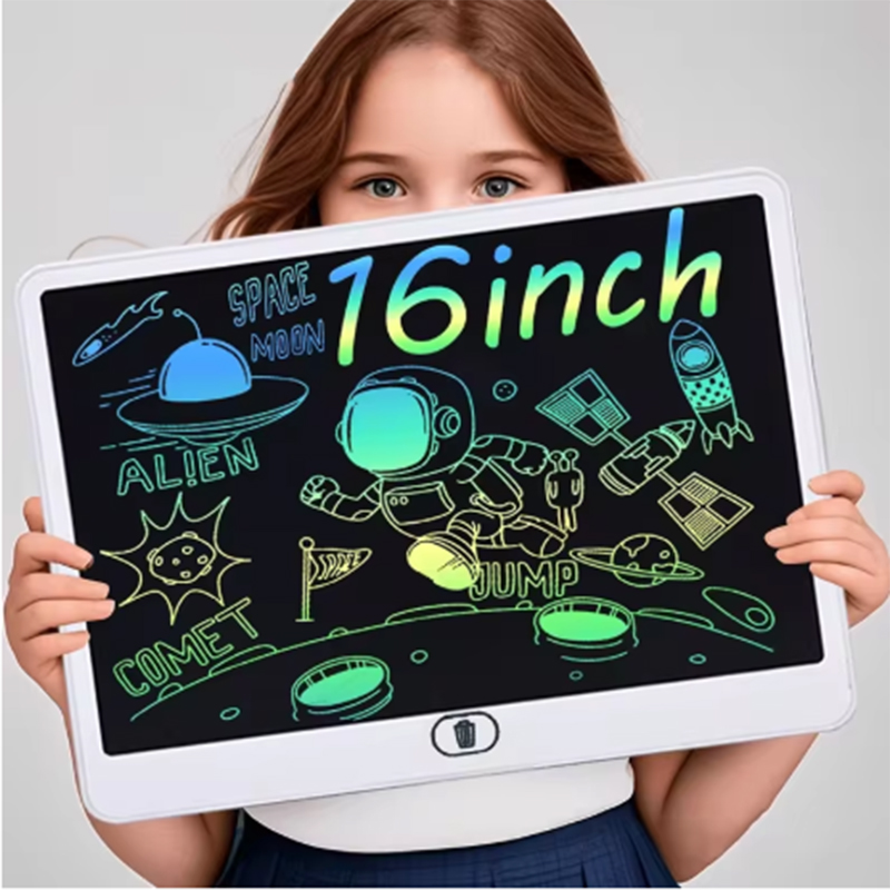 Kids Education Board - 16インチ子供用LCDお絵かきボード、ポータブルデジタルスケッチパッド、アート創作と学習用落書きボード、知育玩具 ﻿
