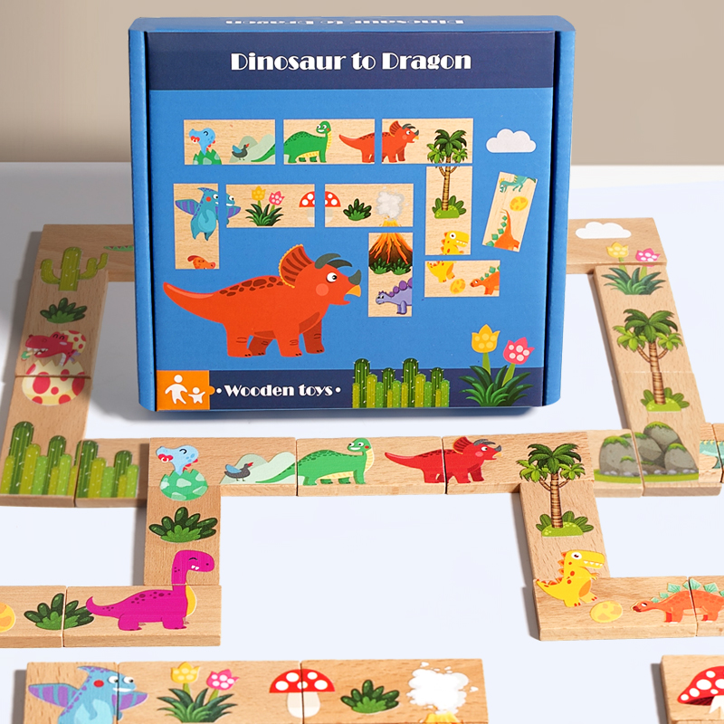 Kids Education Board - キッズ木製ジグソーパズル漫画動物パターンモンテッソーリ知育玩具子供の脳トレーニングゲーム