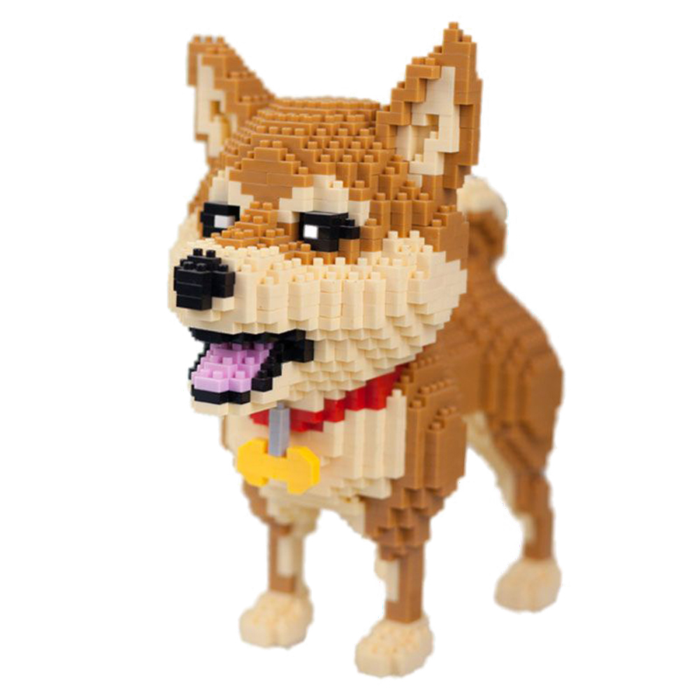 Kids Education Recreation - KNEW BUILT 柴犬犬モデル マイクロミニビルディングブロック: ペット愛好家へのギフトやハスキーの装飾用の教育レクリエーションおもちゃ