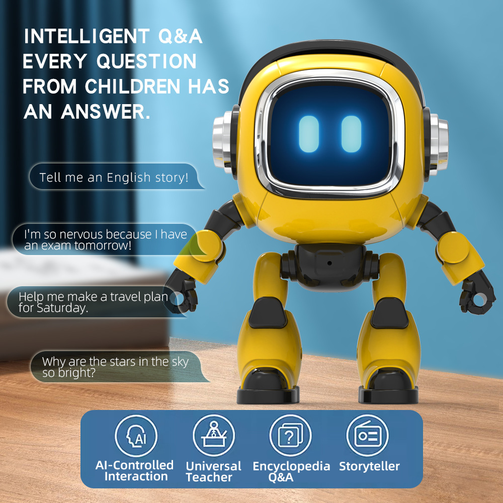 Kids Education In Us - ディープシークAI音声RCロボット、インテリジェント音声制御、ストーリーテラー、百科事典、Q&A、ライフアシスタント、教育玩具（男の子・子供向け）
