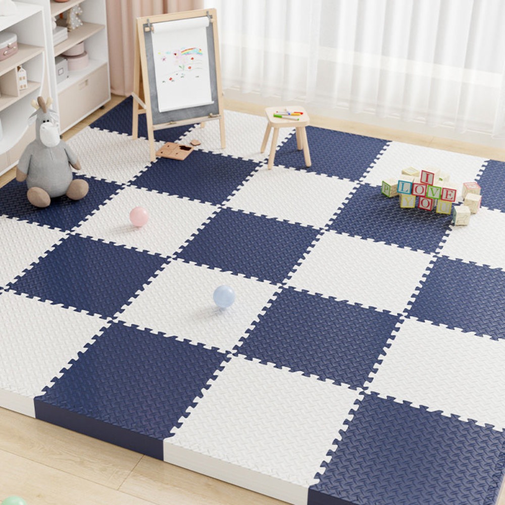 Kids Education Help - 8枚入りパック 2.5cm厚 ベビー プレイマット 滑り止め 落下防止