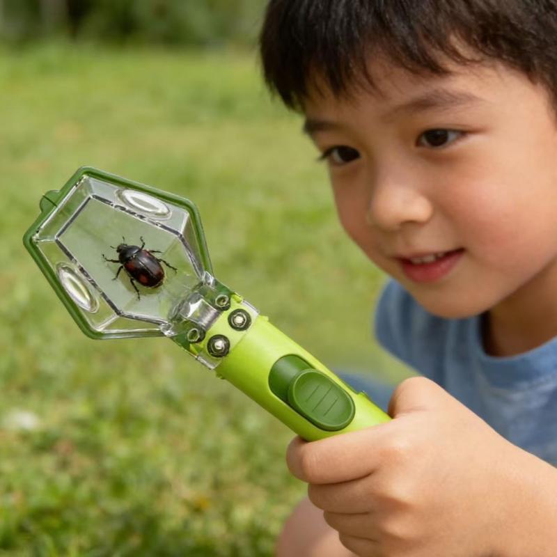 Kids Outdoor Education - キッズビューアー拡大鏡バグキャッチャービューアーボックス教育玩具屋外自然探検科学学習用