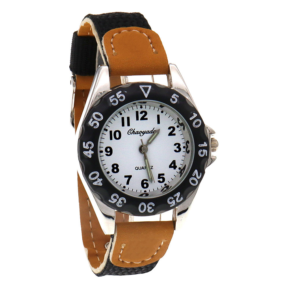 Kids Educational Watch - 高品質少年時計ガールキッズ子供のギフト学習時間家庭教師学生クォーツ腕時計グリーン腕時計ギフトドロップシッピング