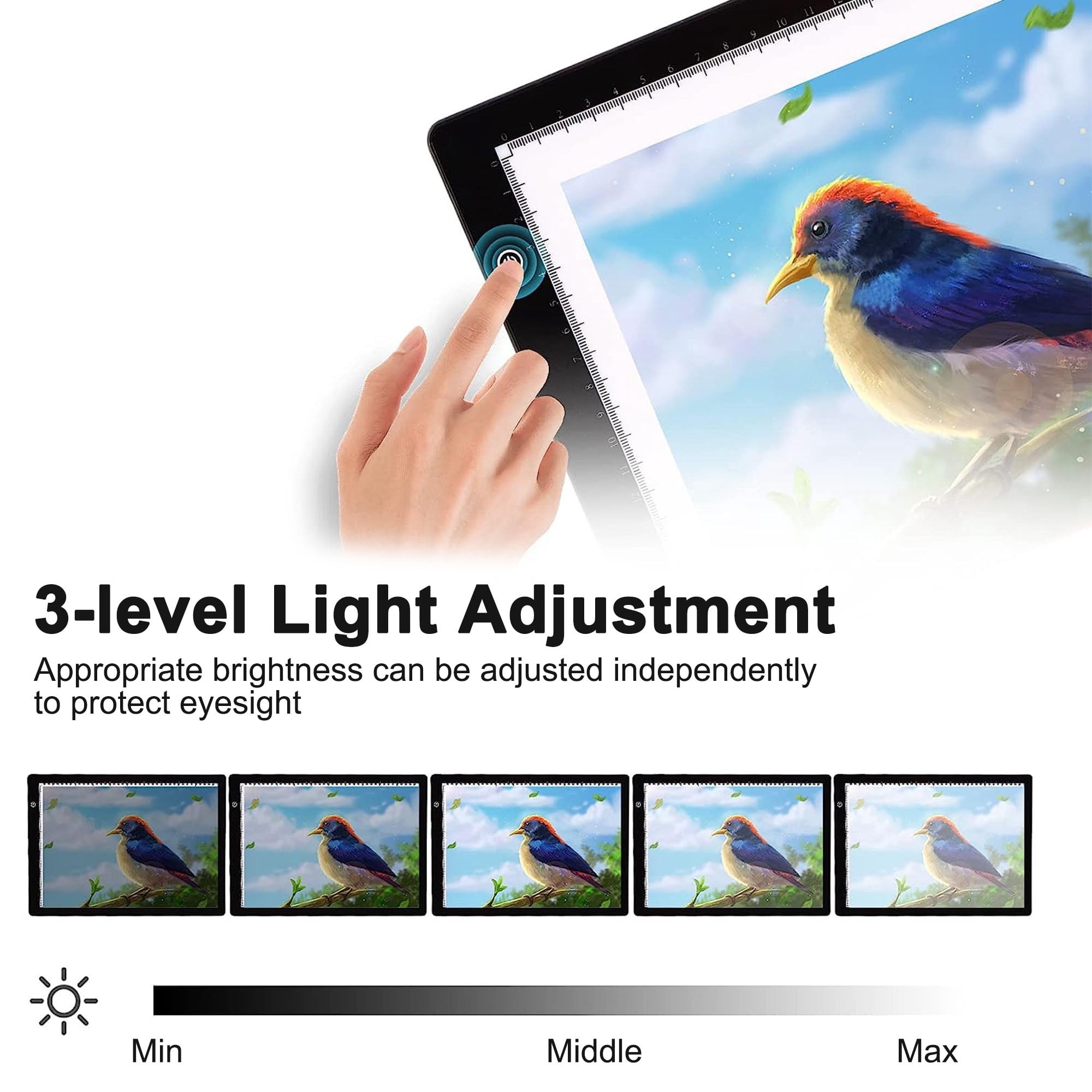 LED描画コピー台 3段階調光ボードテーブル アニメーション - Kids Education Tablet のレビューと価格