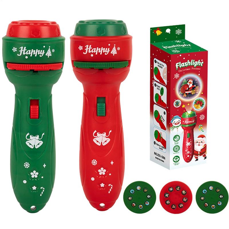 クリスマスハンドヘルド懐中電灯プロジェクションランプ早期教育 - Kids Education Images のレビューと価格