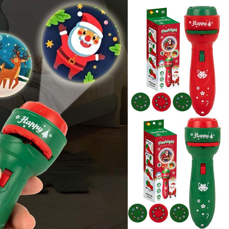 クリスマスハンドヘルド懐中電灯プロジェクションランプ早期教育 - Kids Education Images のレビューと価格