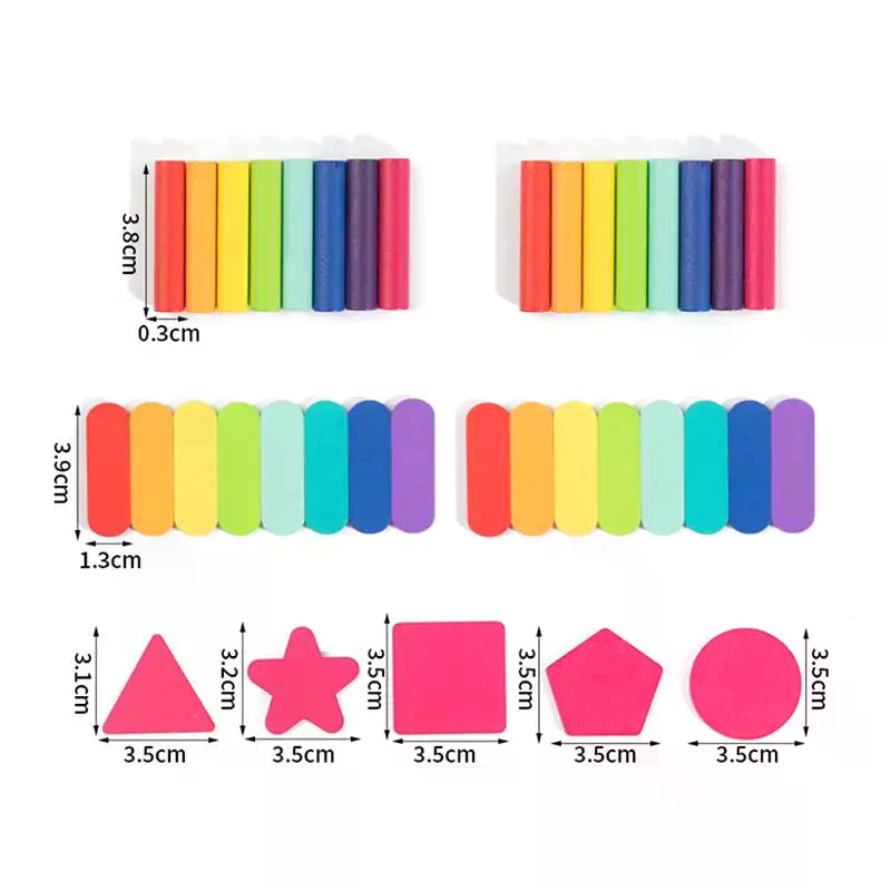 3D 幾何学的な木製固体形状モンテッソーリ教育用色分類おもち - Kids Education Tools のレビューと価格