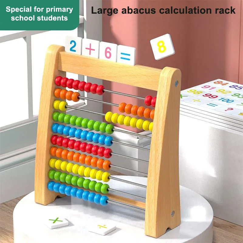 木製カウントおもちゃそろばんモンテッソーリ教育数学おもちゃ子 - Abacus Counting Bead のレビューと価格