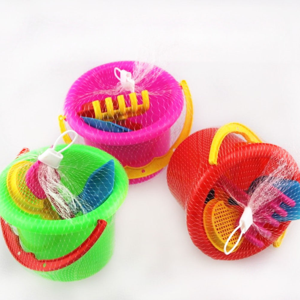 6個セット ビーチバケツセット プラスチック製砂すくい 子供 - Kids Outdoor Education のレビューと価格