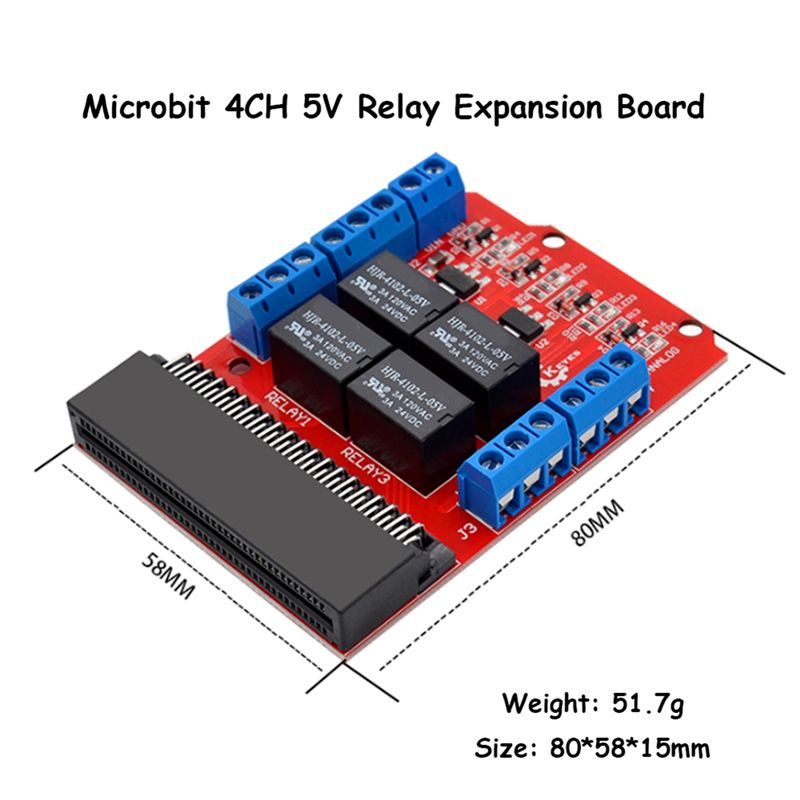 SCLS Microbit 4チャンネルリレーモジュールシー - Kids Education Program のレビューと価格