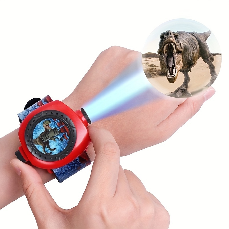 子供用恐竜プロジェクターウォッチ - 24枚の画像懐中電灯と - Kids Education Images のレビューと価格