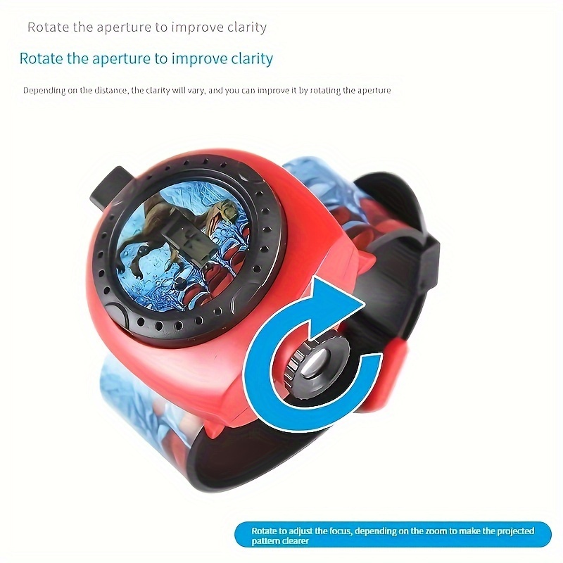 子供用恐竜プロジェクターウォッチ - 24枚の画像懐中電灯と - Kids Education Images のレビューと価格