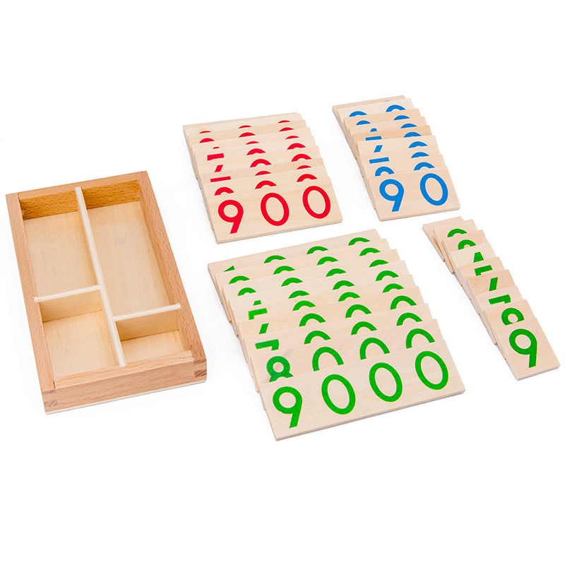 木製数字カード 1-9000 モンテッソーリ学習カード数学教 - Multiplication Table Mat のレビューと価格
