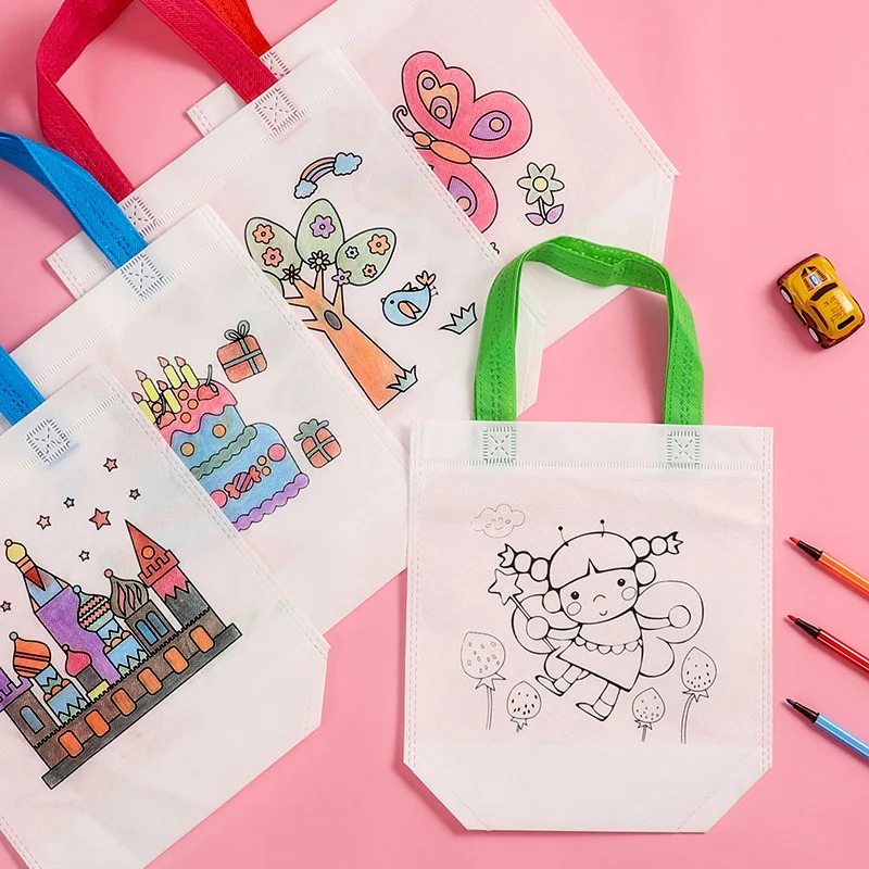 1-10 個セット DIY グラフィティバッグ マーカー付き - Kids Education Laptop のレビューと価格