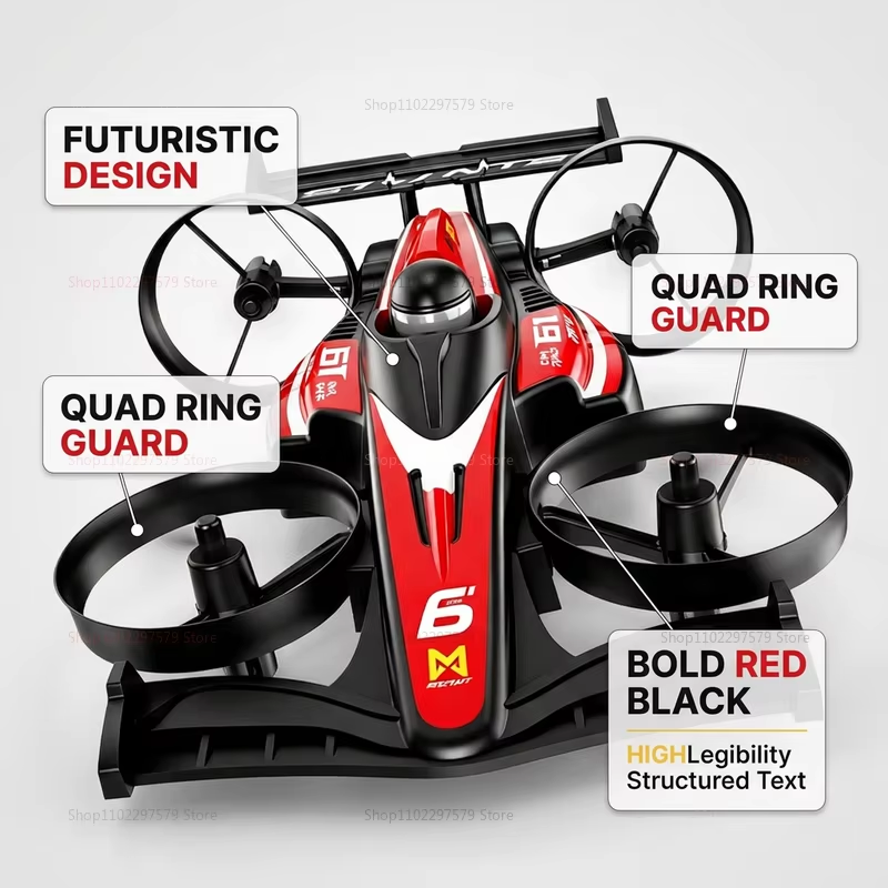 新型RCドリフトレーシングカー プロ仕様 空中・地上両用クア - Kids Education Help のレビューと価格