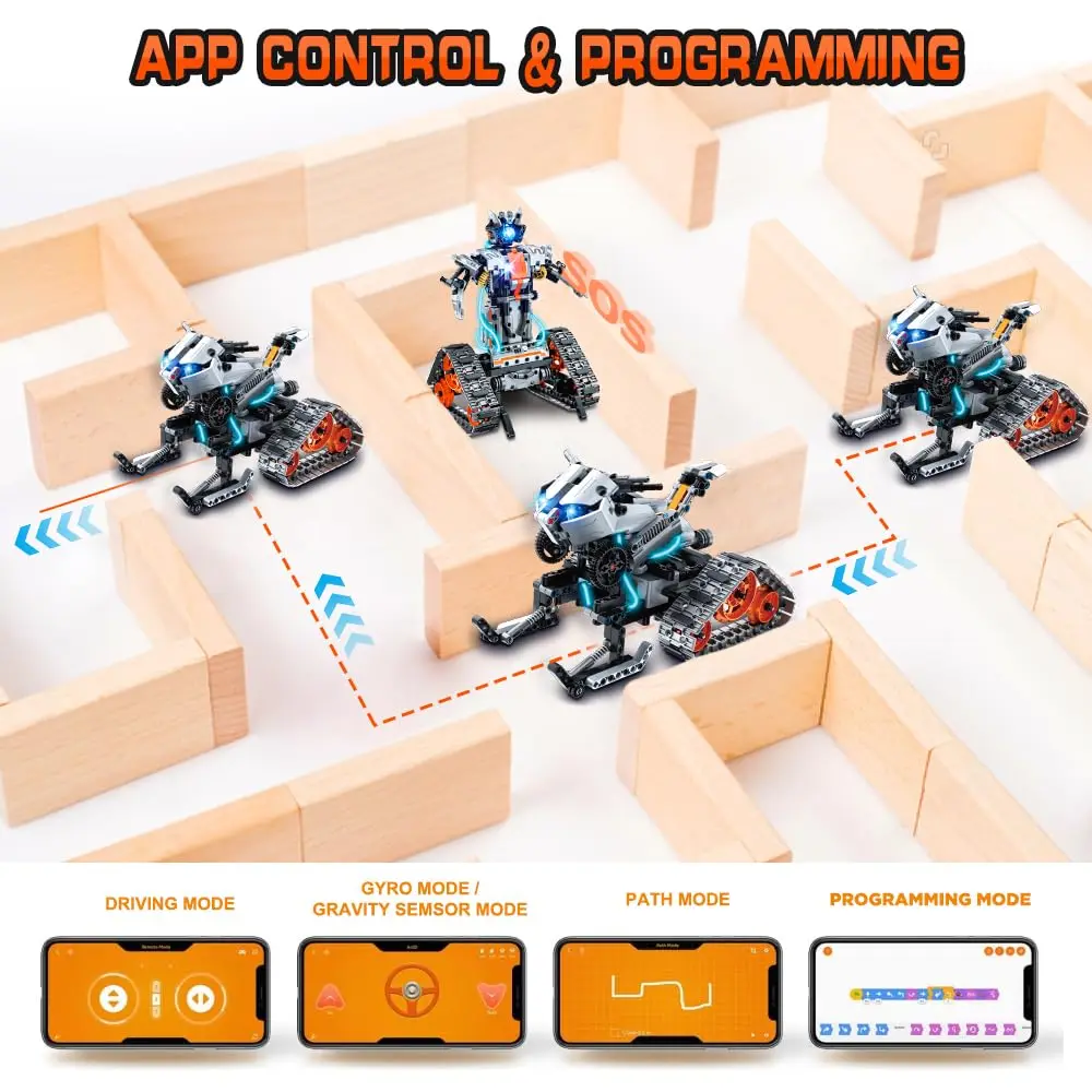 622個 4-in-1 リモコンプログラミングロボット 組み - Kids Education Program のレビューと価格