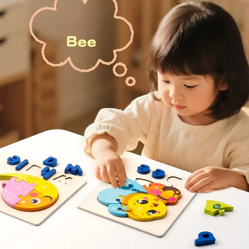 3D動物交通パズル スペルアルファベット学習ブロックボードゲ - Kids Education Board のレビューと価格