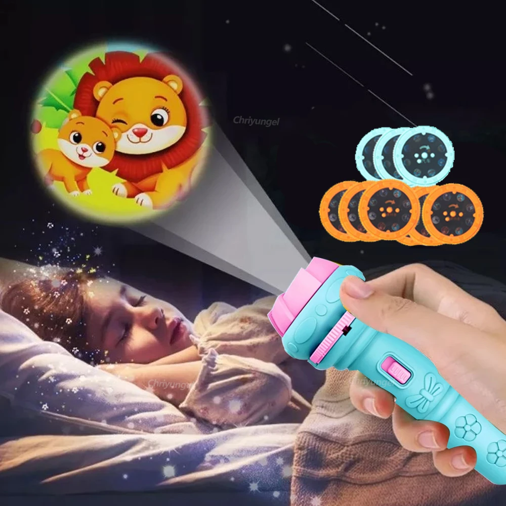 キッズプロジェクター懐中電灯 10枚のカード付き 80枚の画 - Kids Education Images のレビューと価格