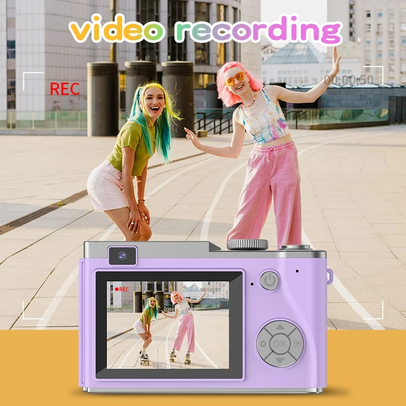デジタルカメラ 4K HD キッズカメラ 48MP オートフ - Kids Education Images のレビューと価格