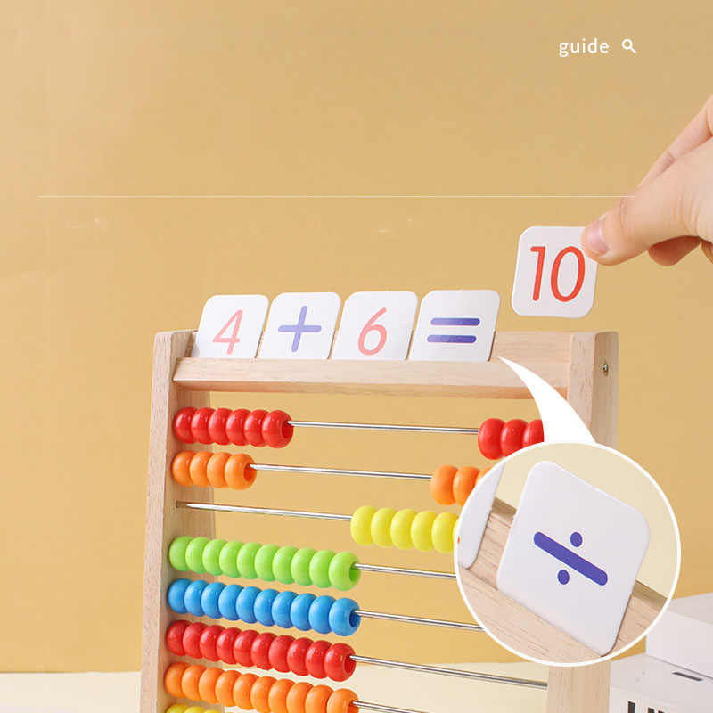 木製カウントおもちゃそろばんモンテッソーリ教育数学おもちゃ子 - Abacus Counting Bead のレビューと価格