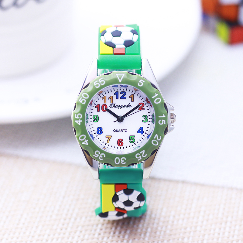 2026年ファッション子供用男の子女の子3Dサッカークォーツ - Kids Educational Watch のレビューと価格