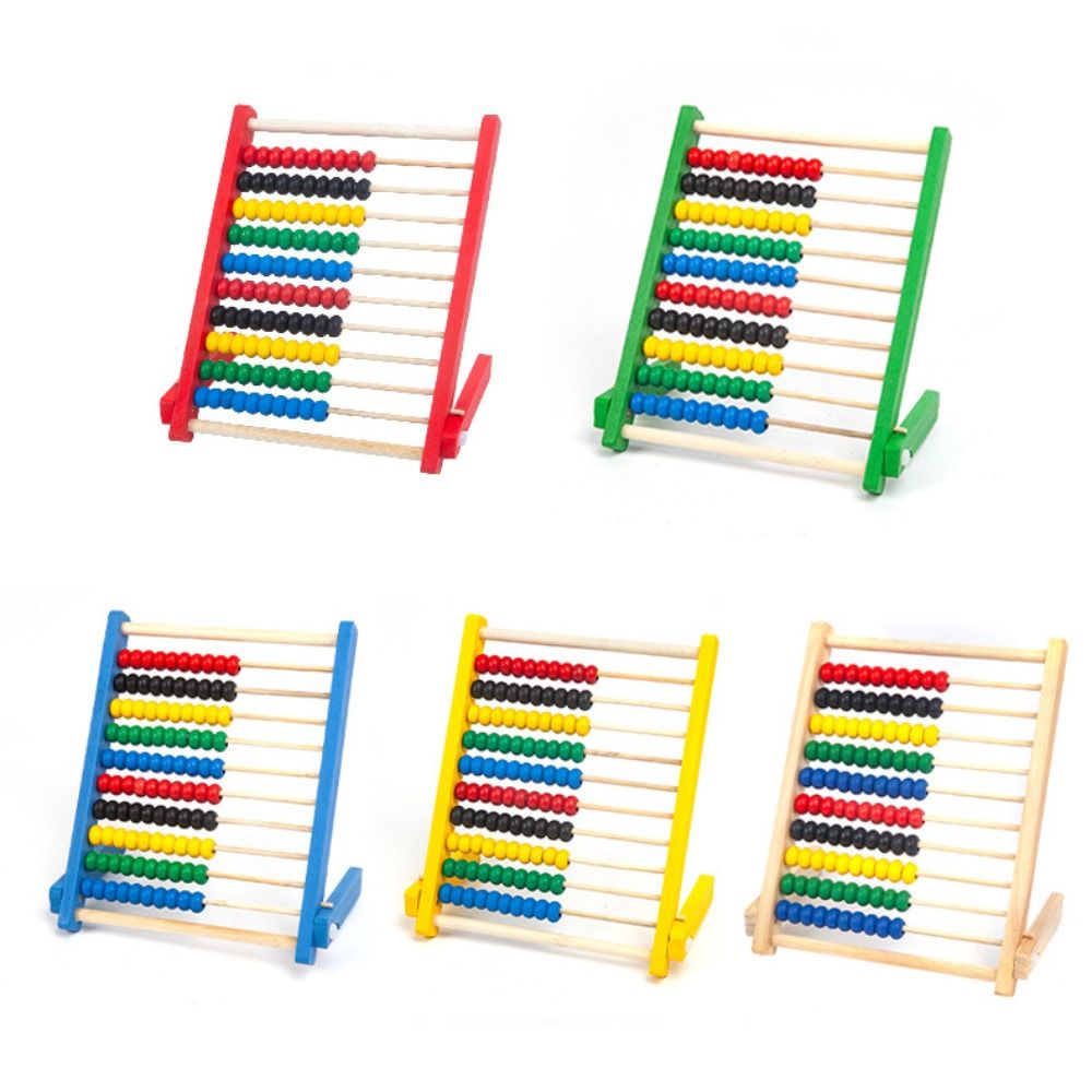 耐久性のある木製そろばん、知育玩具、計算ビーズ、趣味、赤、青 - Abacus Counting Bead のレビューと価格