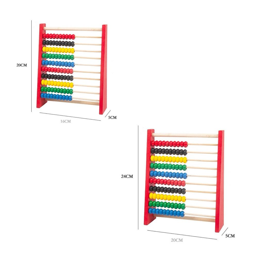 耐久性のある木製そろばん、知育玩具、計算ビーズ、趣味、赤、青 - Abacus Counting Bead のレビューと価格