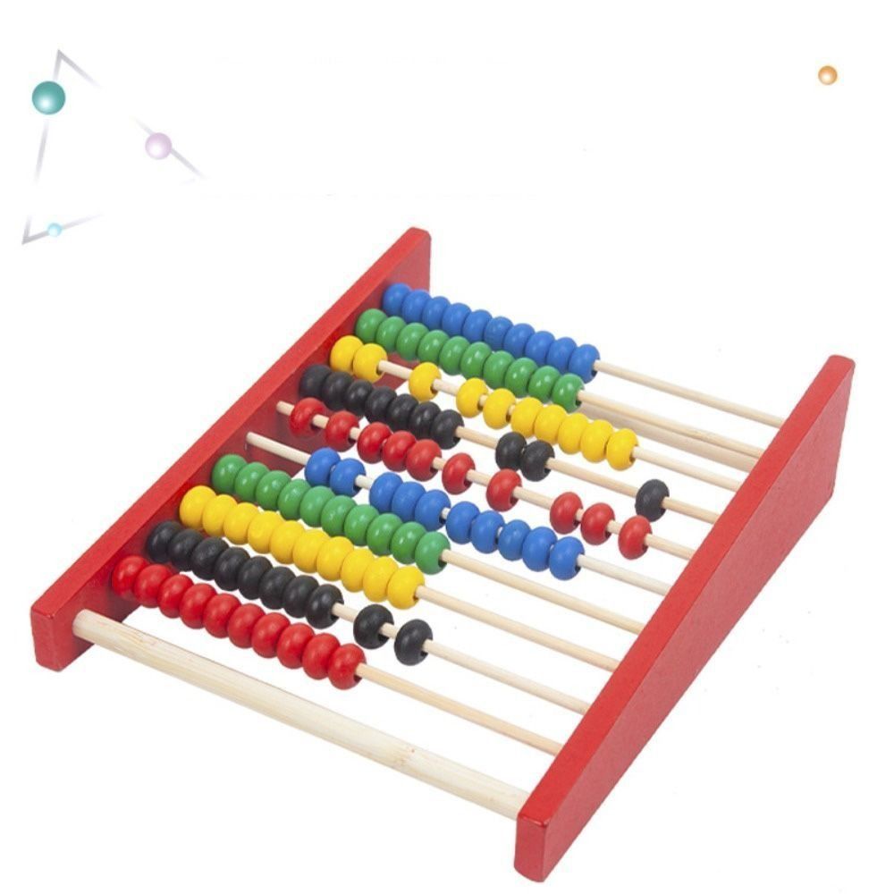 耐久性のある木製そろばん、知育玩具、計算ビーズ、趣味、赤、青 - Abacus Counting Bead のレビューと価格