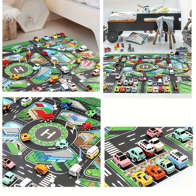 子供のための都市のトラフィックプレイマット、大きなゲームパッ - Kids Education Tools のレビューと価格