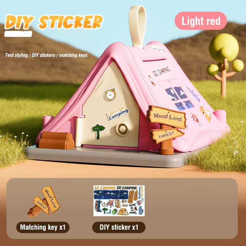 子供用漫画テント型貯金箱おもちゃ（ロック付き）教育玩具、子供 - Kids Education Help のレビューと価格