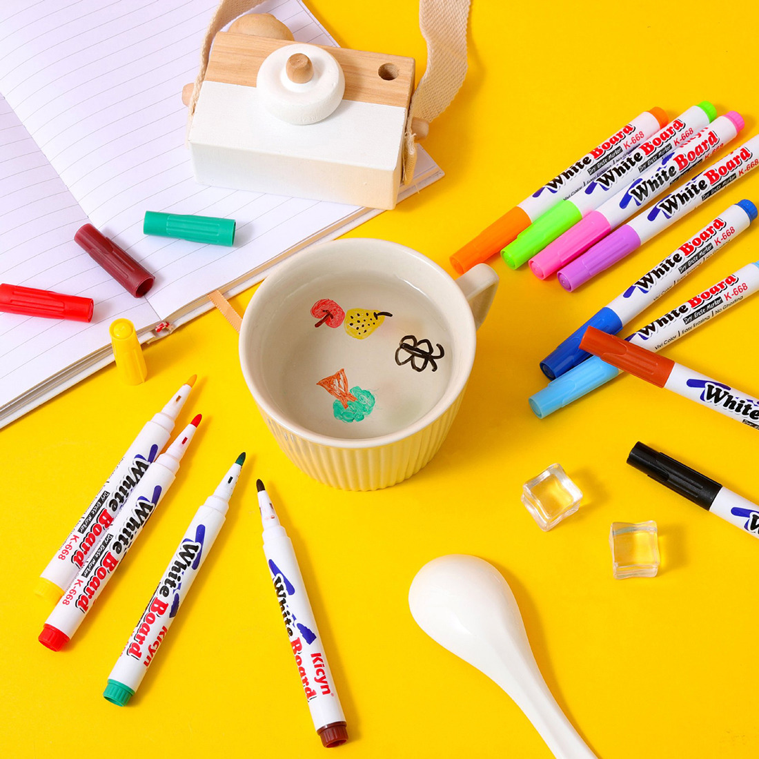 子供用描画ペン早期美術教育魔法の水彩ペンフローティングインク - Kids Education Laptop のレビューと価格