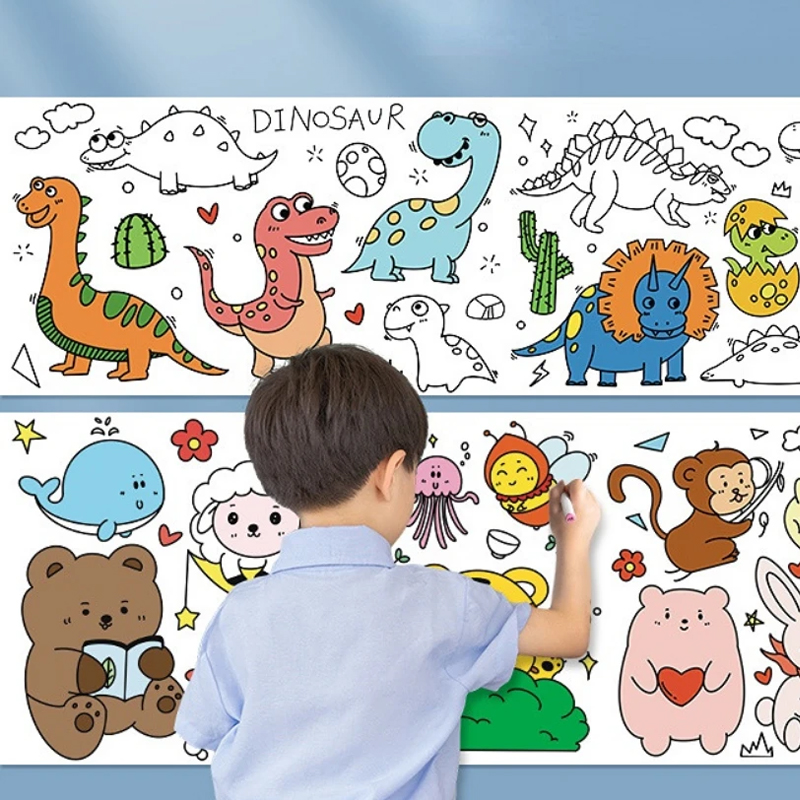 子供のための粘着性のあるロールペーパーロール,落書きのスクロ - Kids Education Laptop のレビューと価格