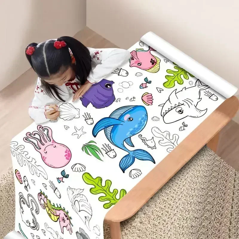 子供のための粘着性のあるロールペーパーロール,落書きのスクロ - Kids Education Laptop のレビューと価格