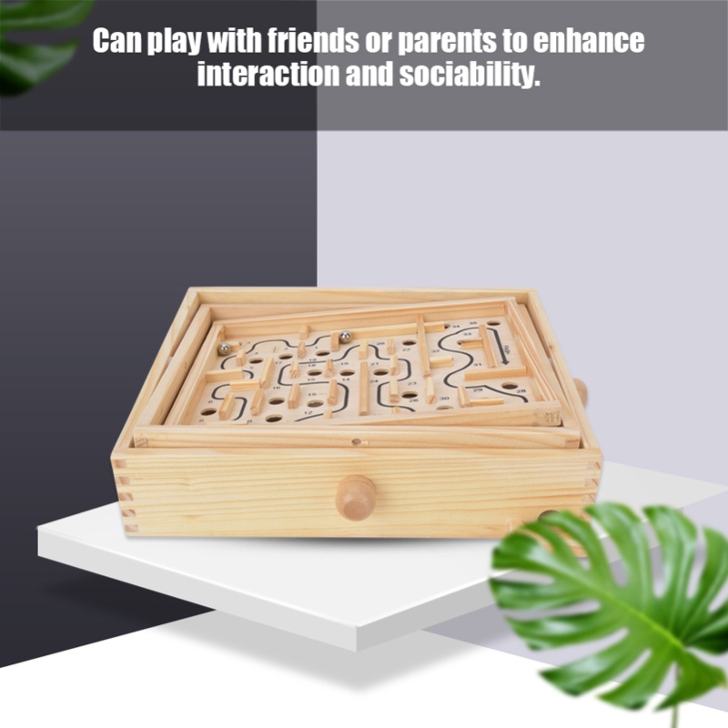 大人の子供向け木製教育迷路脳トレーニングボードゲーム教育玩具 - Kids Education Board のレビューと価格