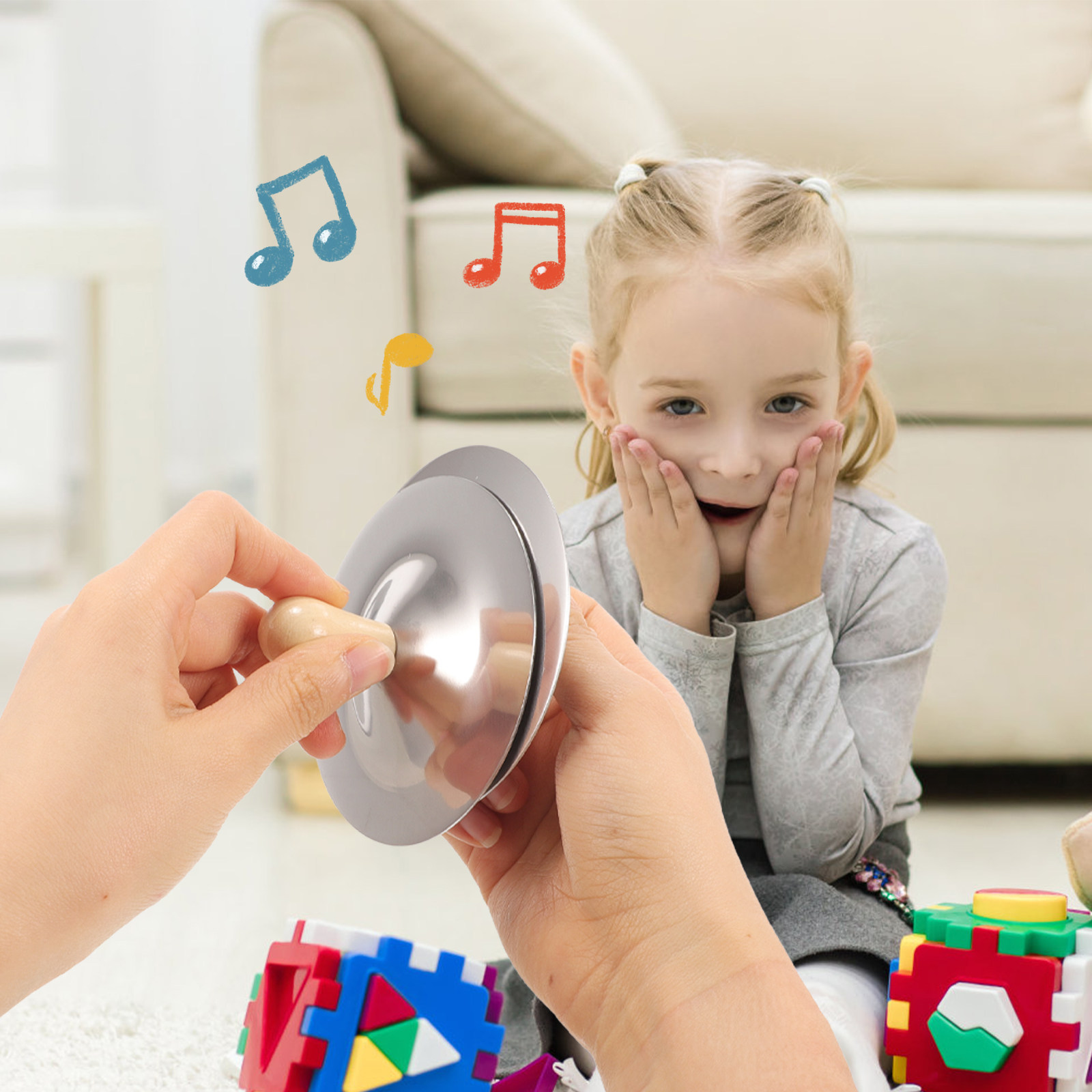 2 個の小さなフィンガーシンバル子供用ミニ楽器幼児音楽教育ポ - Kids Education Tools のレビューと価格